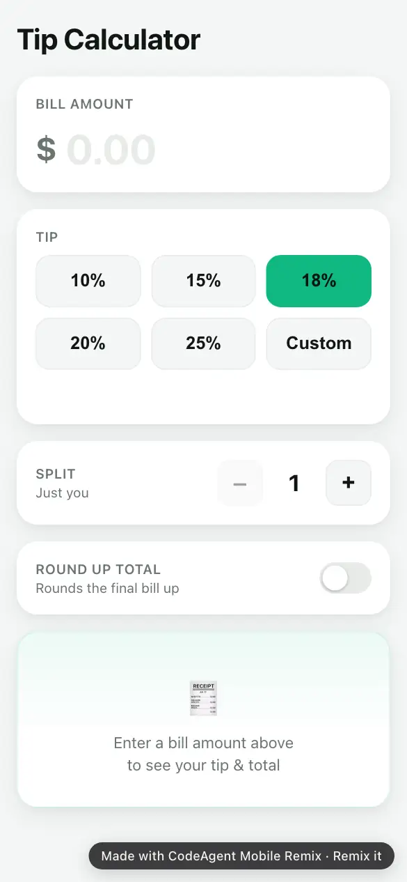 Tip Calculator, the original